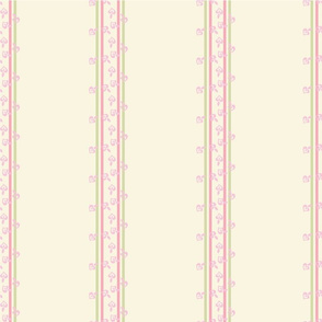 Pastel stripes pink and cream