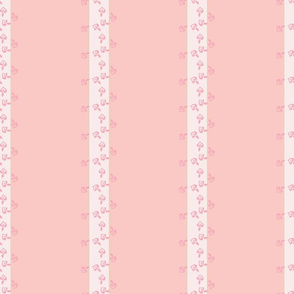 Soft Flower Party stripes pink