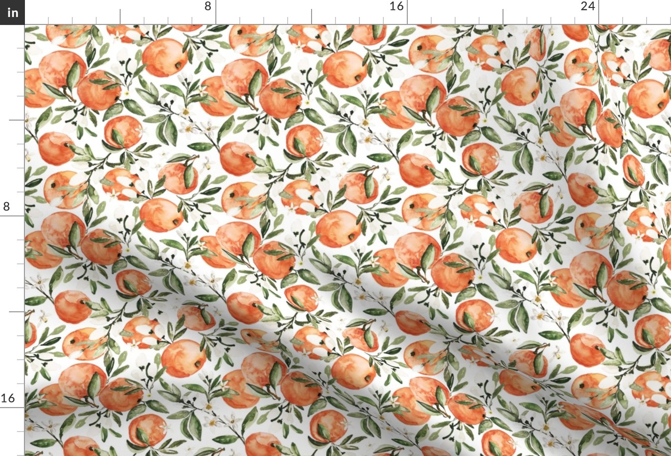 Botanical Orange Bright White