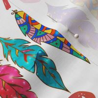 Colorful Boho Feathers 