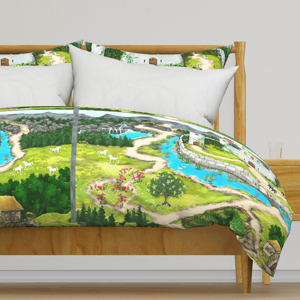 Enchanted Castle - Eco Canvas Playmat- Kim Marshall