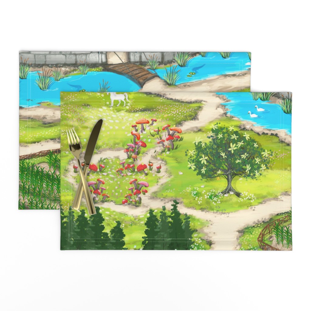 Enchanted Castle - Eco Canvas Playmat- Kim Marshall