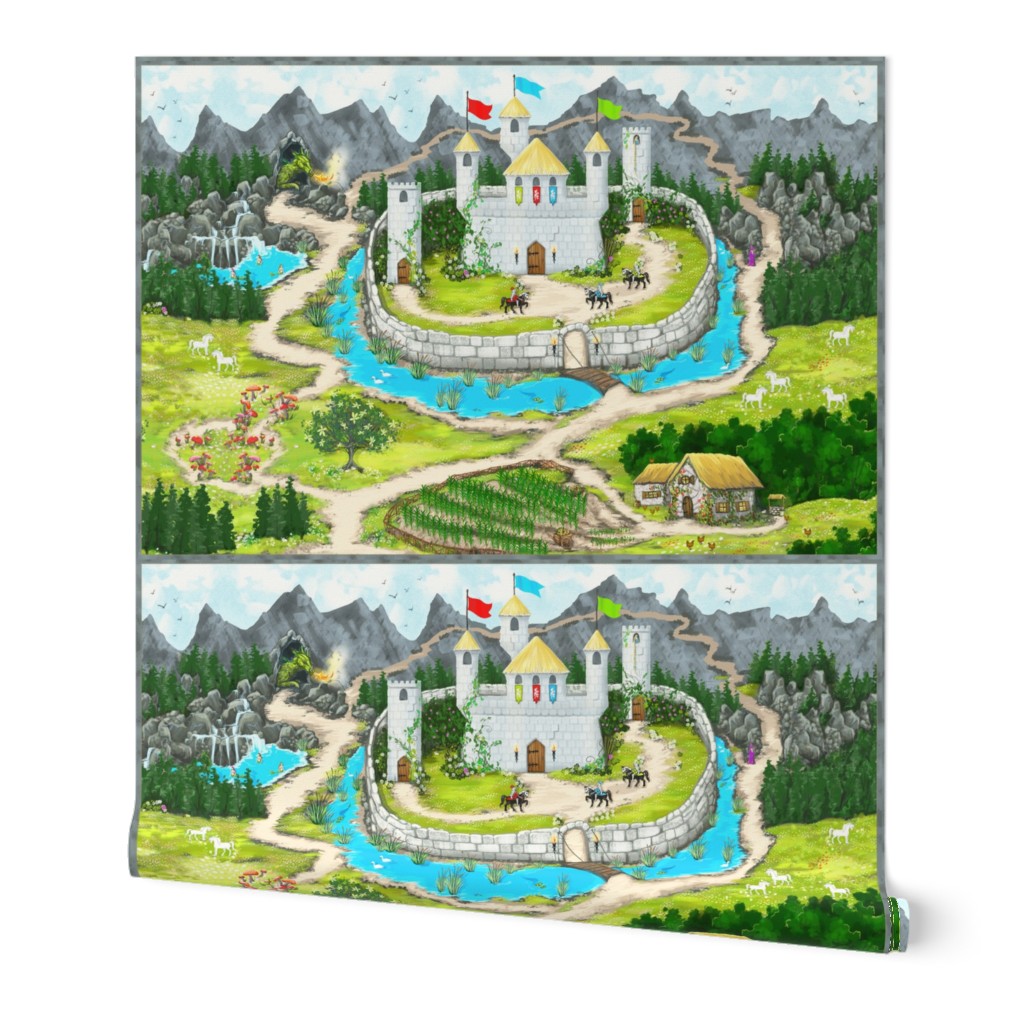 Enchanted Castle - Eco Canvas Playmat- Kim Marshall