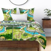 Enchanted Castle - Eco Canvas Playmat- Kim Marshall