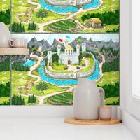 Enchanted Castle - Eco Canvas Playmat- Kim Marshall