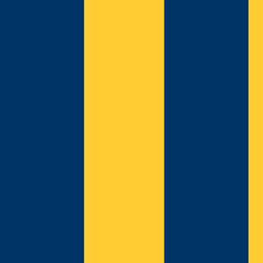 The Navy and the Yellow: Vertical Stripes  #2 
