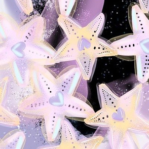 Stary Night Star Fish Kawaii