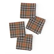 Southdown tartan - 3" tan/black/white