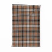 Southdown tartan - 3" tan/black/white