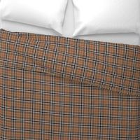 Southdown tartan - 3" tan/black/white