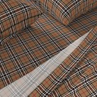 Southdown tartan - 3" tan/black/white