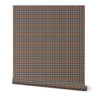 Southdown tartan - 3" tan/black/white