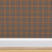 Southdown tartan - 3" tan/black/white