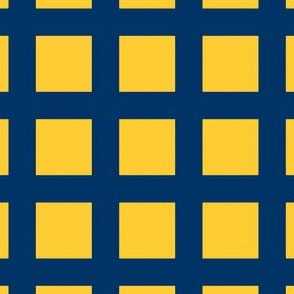 The Navy And The Yellow: Square Grid 