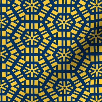  The Navy and the Yellow: Starburst Hex