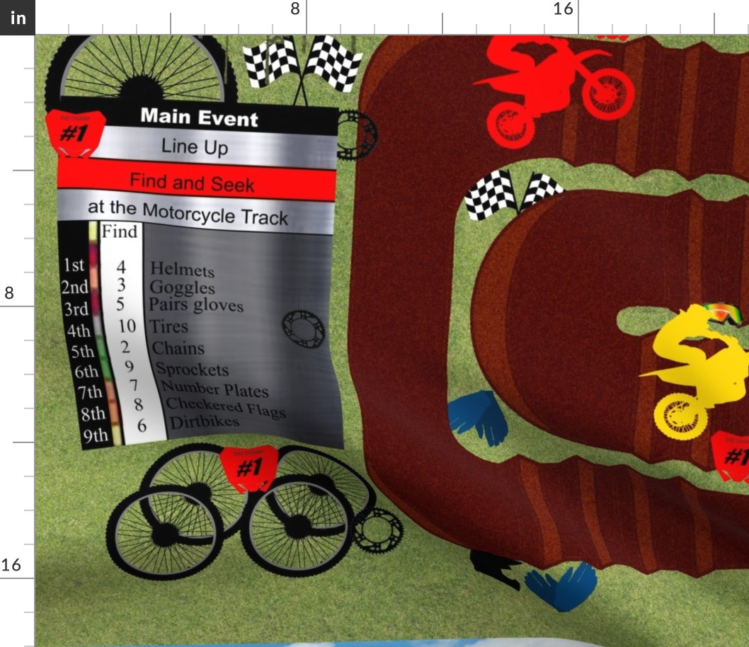 Dirt Bike Race Track 36x42