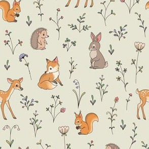 forest animals spring