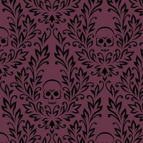 Gothic damask purple