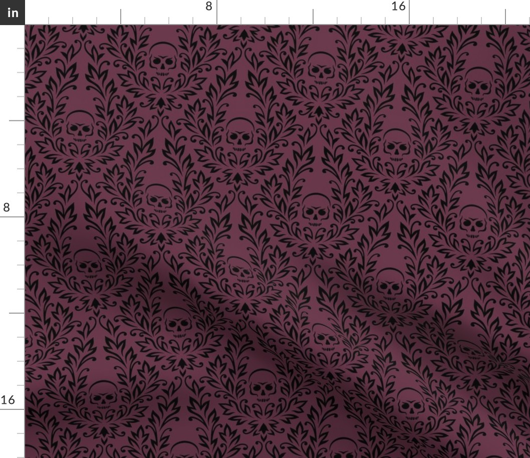 Gothic damask purple