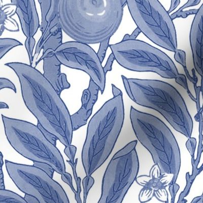 Orange Boughs ~ William Morris ~ Willow Ware Blue and White  