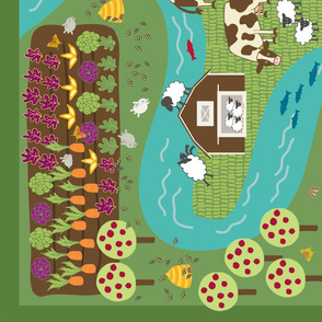 Farmyard play mat