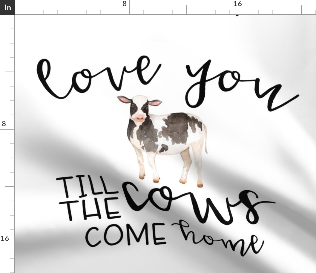 Love you till the cows come home - Fat Quarter (Cotton)