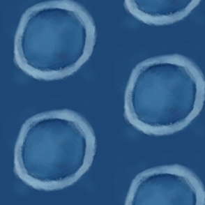 Shibori Blue Circles