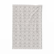 Art Deco dot scallops linen