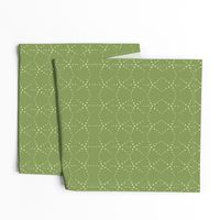 Art Deco dots Scallop Green