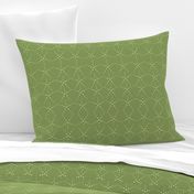 Art Deco dots Scallop Green