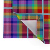 Wren's Tartan #1 - bright rainbow