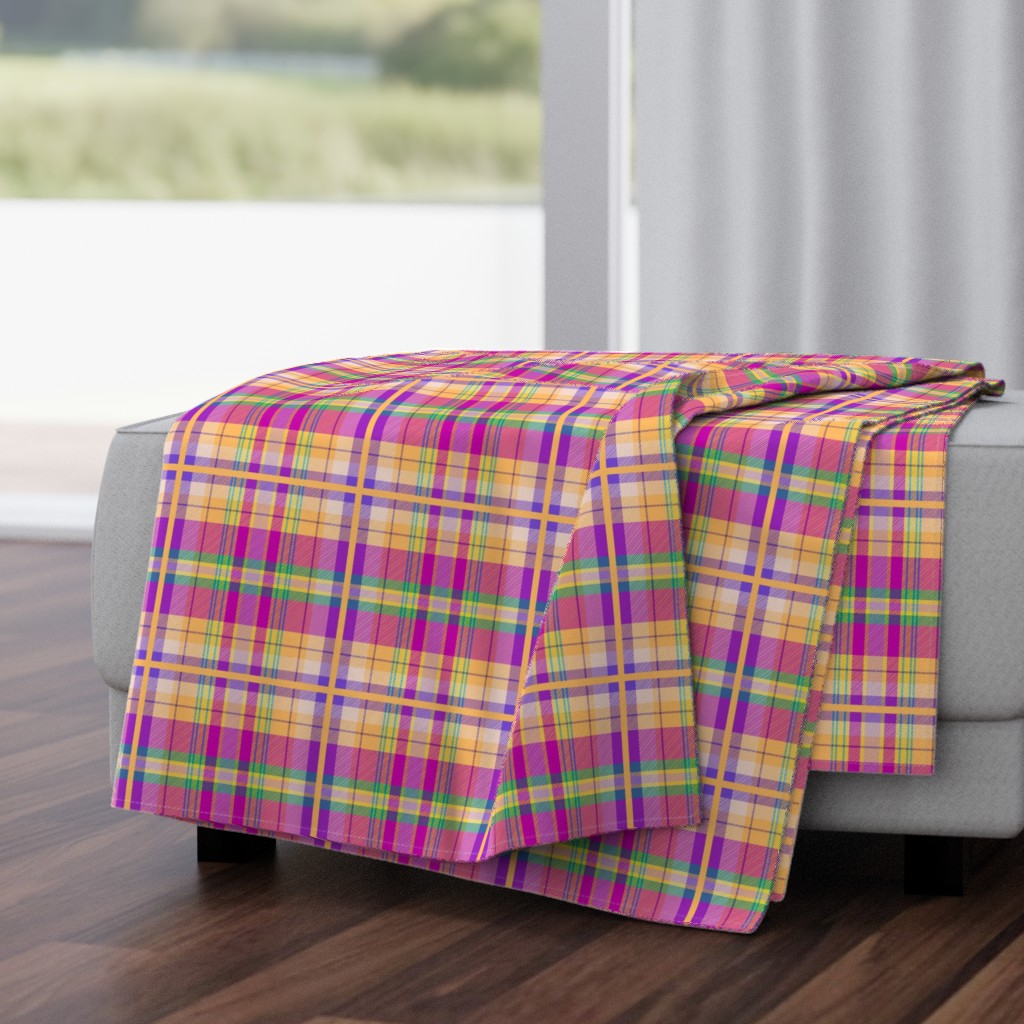 Wren's Tartan #2 - pink, purple, peach