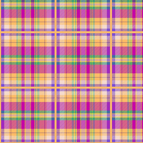 Wren's Tartan #2 - pink, purple, peach