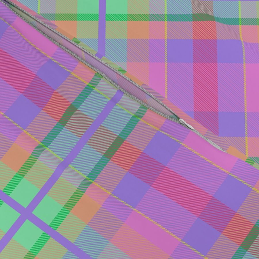 Wren's Tartan #3 - lilac, pink, mint, coral