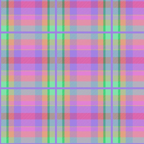 Wren's Tartan #3 - lilac, pink, mint, coral