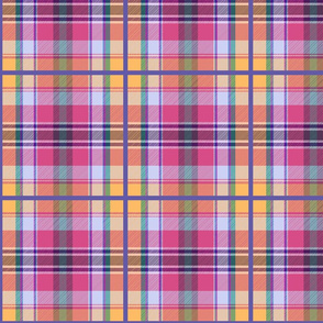 Wren's Tartan #4 - pink, apricot, mauve