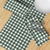 preppy christmas Gingham Plaid Check Bottle Green