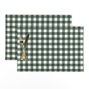 preppy christmas Gingham Plaid Check Bottle Green