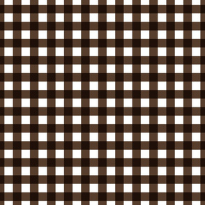 Gingham Plaid Check _Dark Brown