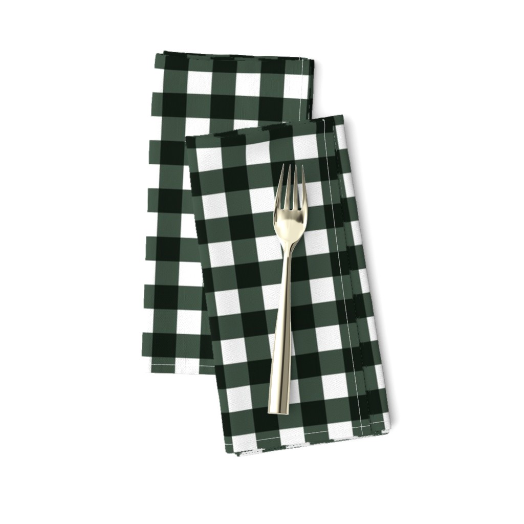 Gingham Plaid Check _Dark Green