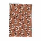 I wanna be a rainbow high in the sky cool abstract trend print copper Rotated