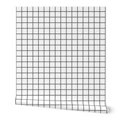 farmhouse grid in charcoal gray on white