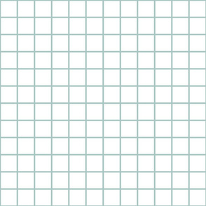 farmhouse grid sea foam white