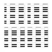 Thomas: Piano keys pattern rotated 90 (black + white) by Su_G_©SuSchaefer