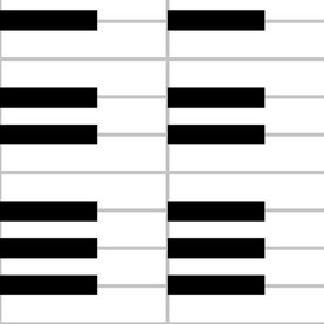 Thomas: Piano keys pattern rotated 90 (black + white) by Su_G_©SuSchaefer