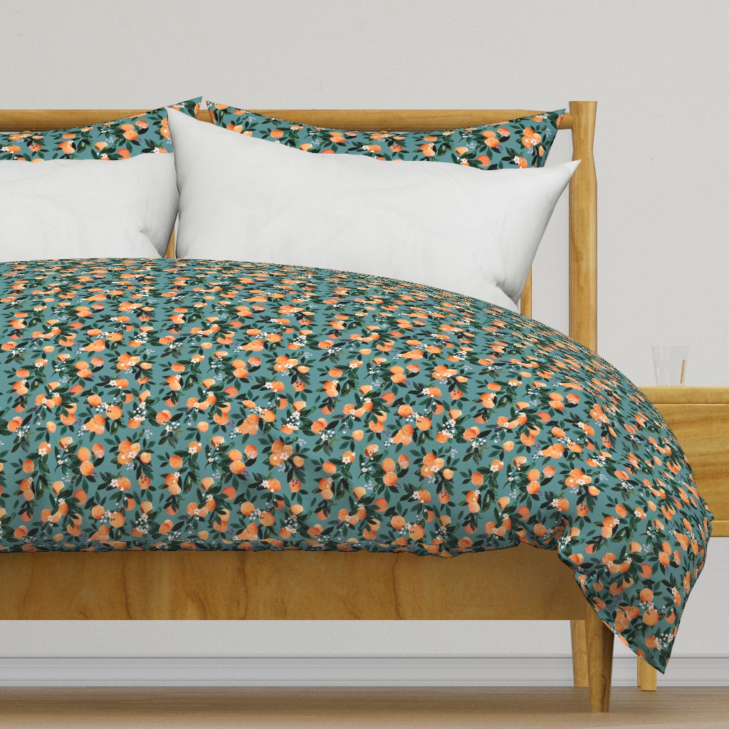 DearClementine oranges teal - M