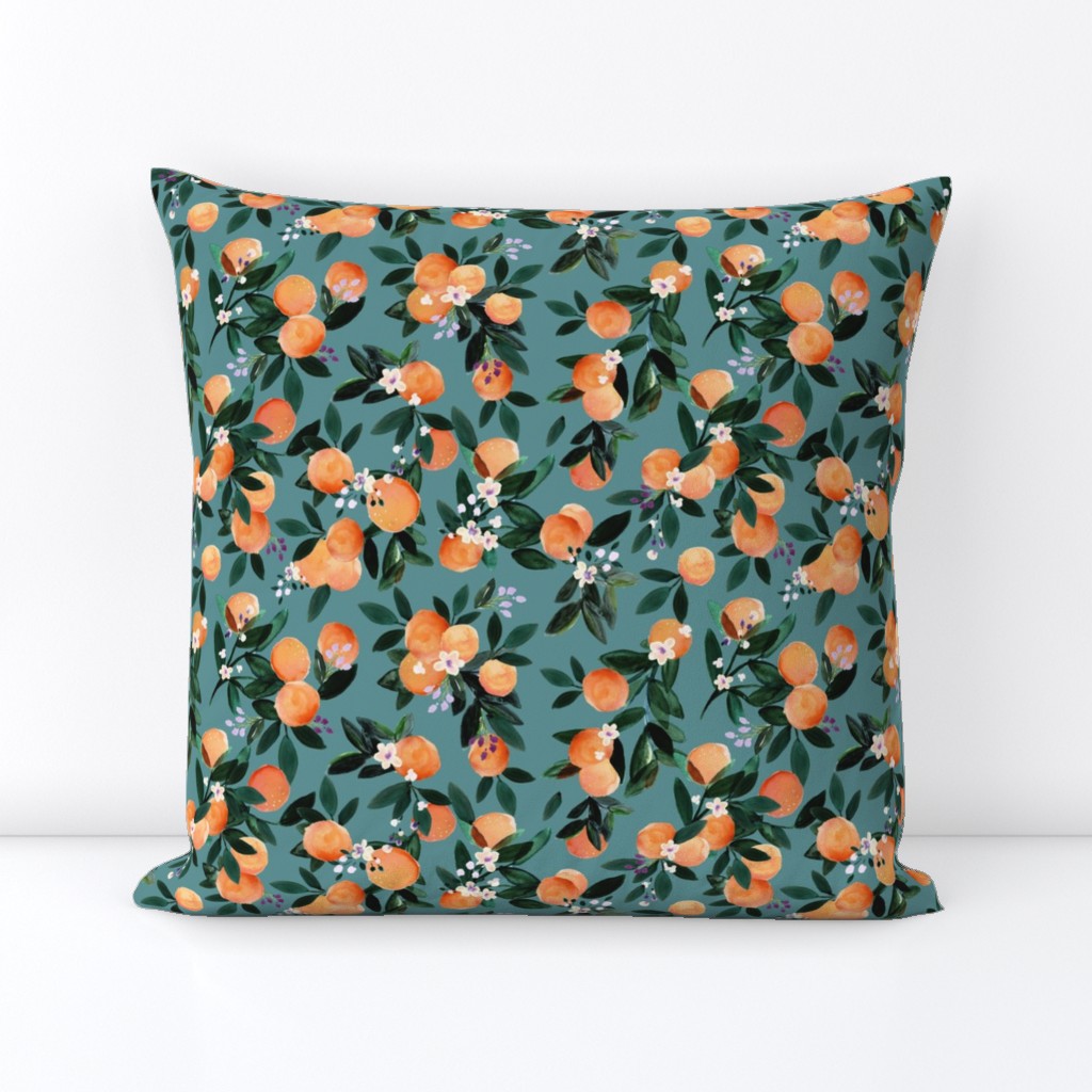 DearClementine oranges teal - M