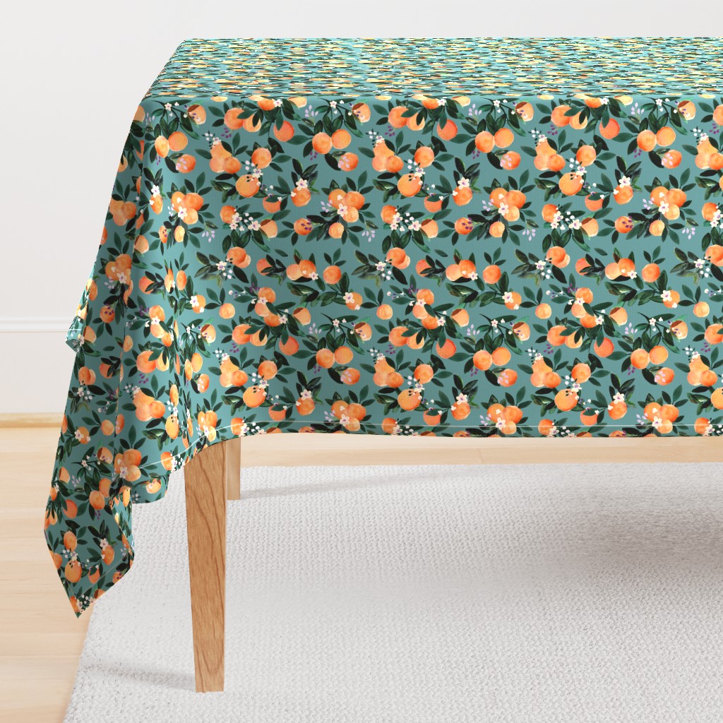 DearClementine oranges teal - M