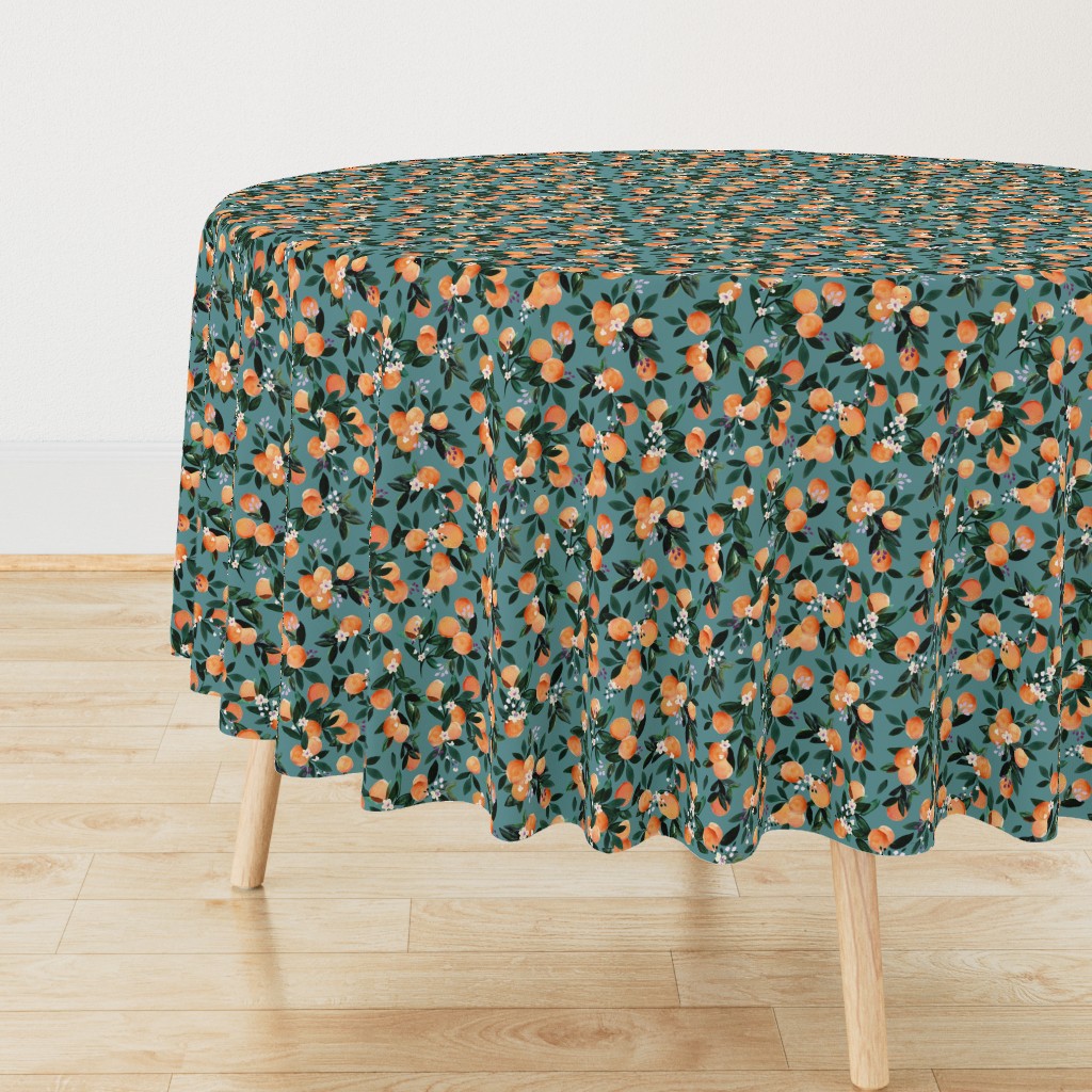 DearClementine oranges teal - M