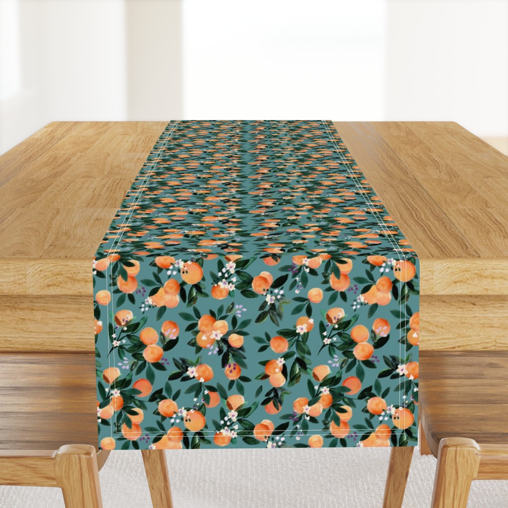 DearClementine oranges teal - M